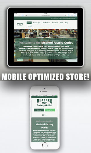 mobile optimized store