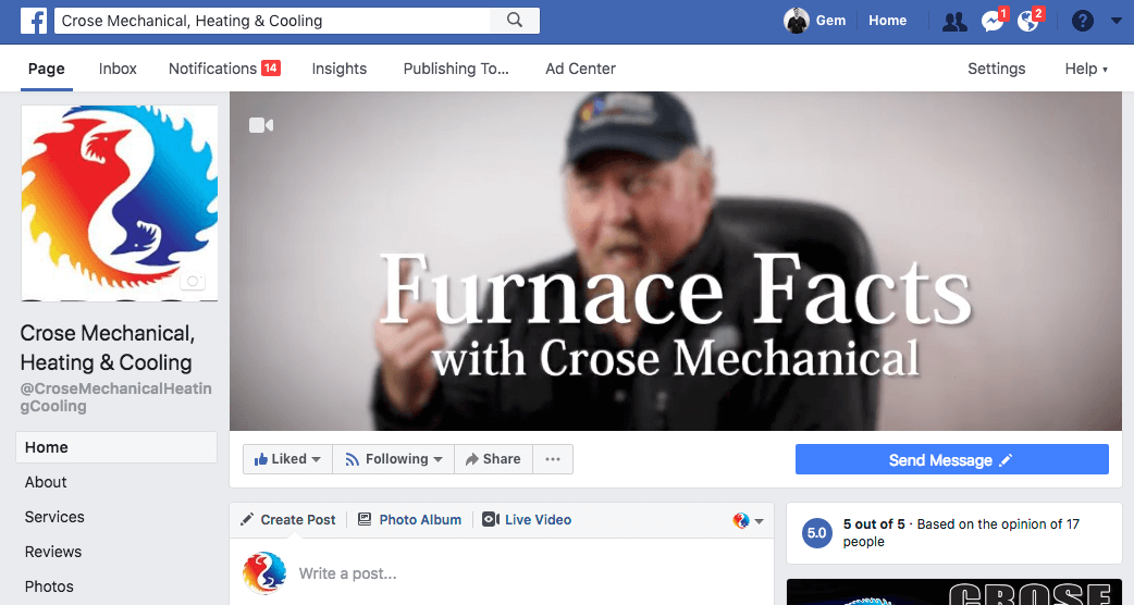 video facebook header