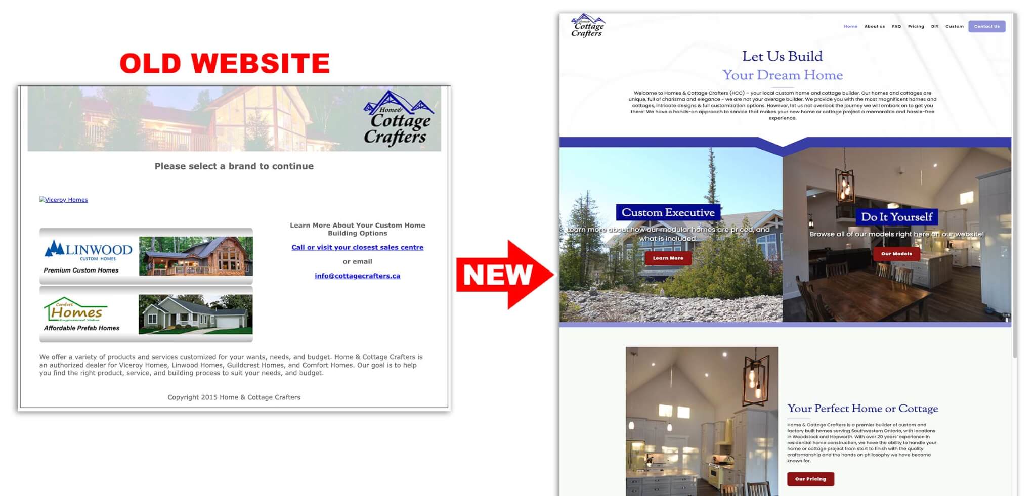 home & cottage building website